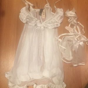 New Sexy Little Things Bridal Lingerie 3 piece